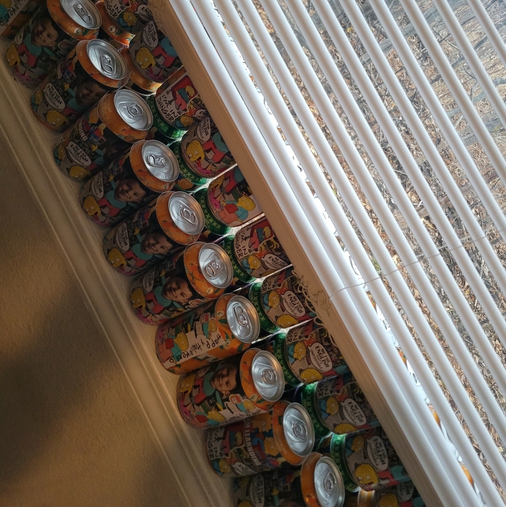 6 pack of custom Halloween soda